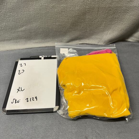 Nike Sweatshirt Womens XL Oversized Pullover Terry Nylon Mix Gold Pink Maroon - Picture 9 of 9